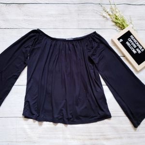 Long sleeve off shoulder top